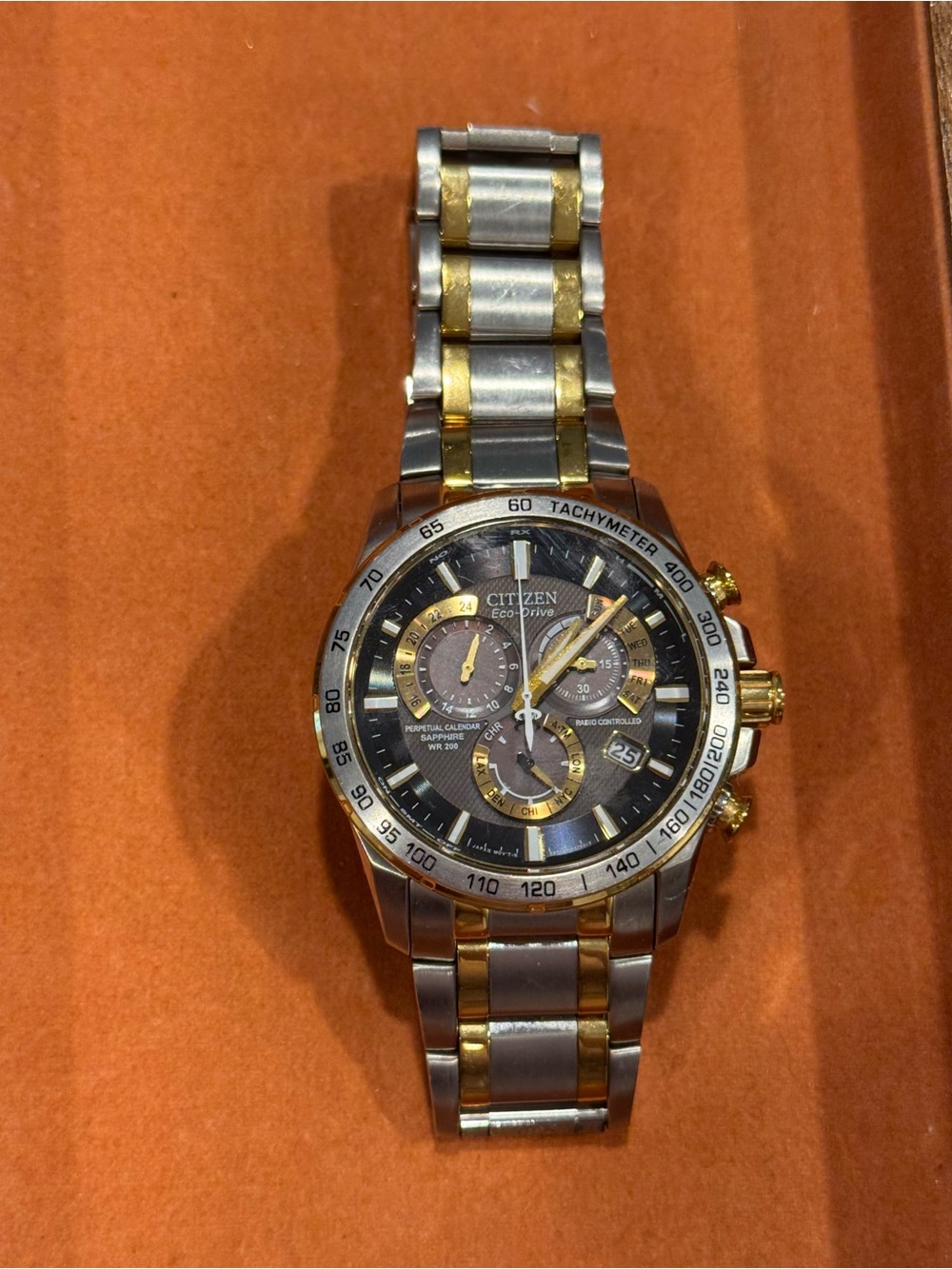 Citizen Men's Two-Tone Stainless Steel Chronograph Watch - Gold and Silver